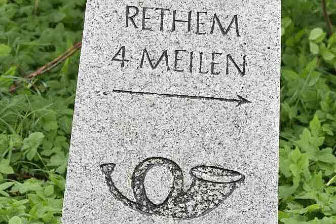 Postmeilenstein bei Wehnsen Tour zum Postmeilenstein bei Wehnsen