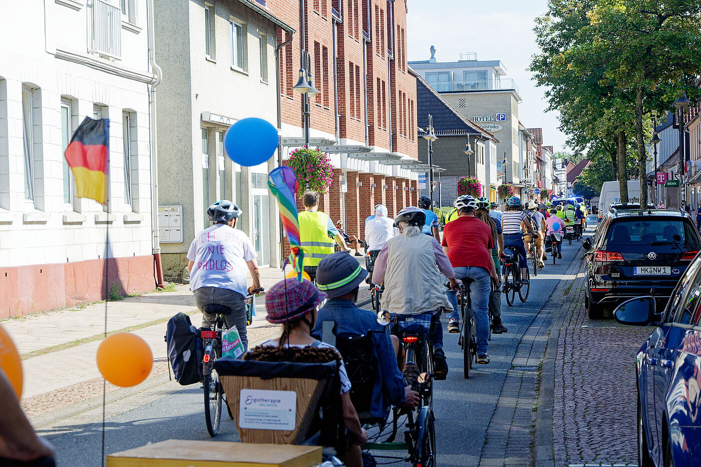Demonstrationszug in der Walsroder Innenstadt Demonstrationszug in der Walsroder Innenstadt