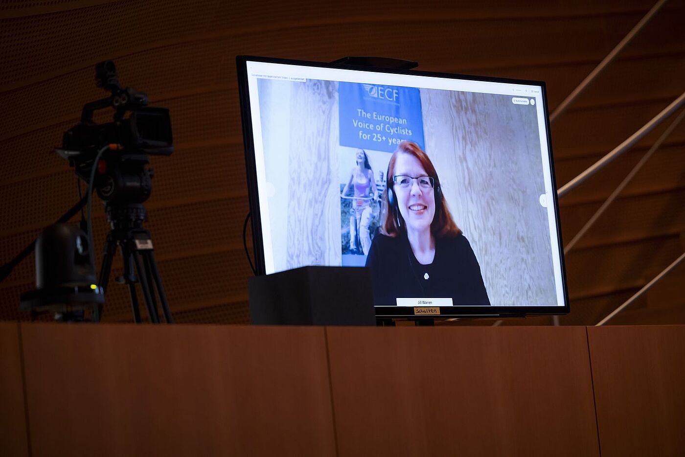 Parlamentarischer Abend So geht #Fahrradland: ECF-Geschäftsführerin Jill Warren. Parlamentarischer Abend So geht #Fahrradland: ECF-Geschäftsführerin Jill Warren.